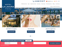 Tablet Screenshot of hotellalaguna.com